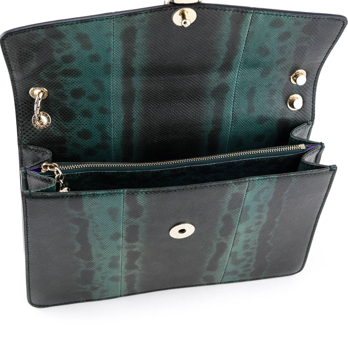 Bvlgari Green Karung Medium Serpenti Forever Flap Bag - Love that Bag etc - Preowned Authentic Designer Handbags & Preloved Fashions