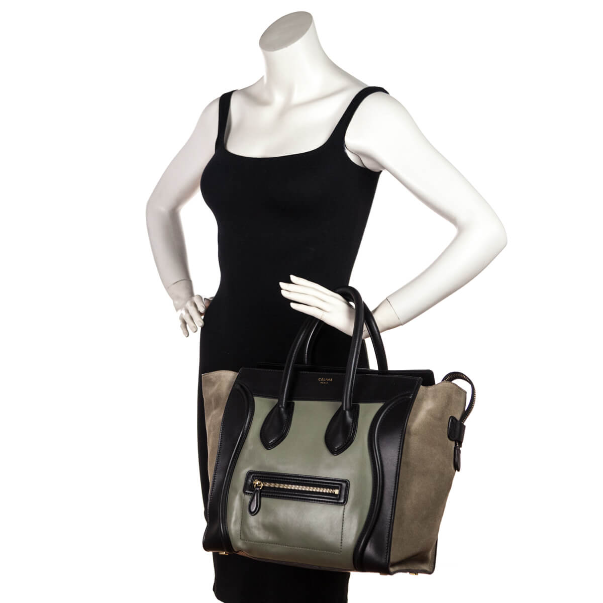 Celine, Bags, Authentic Celine Tricolor Luggage Bag