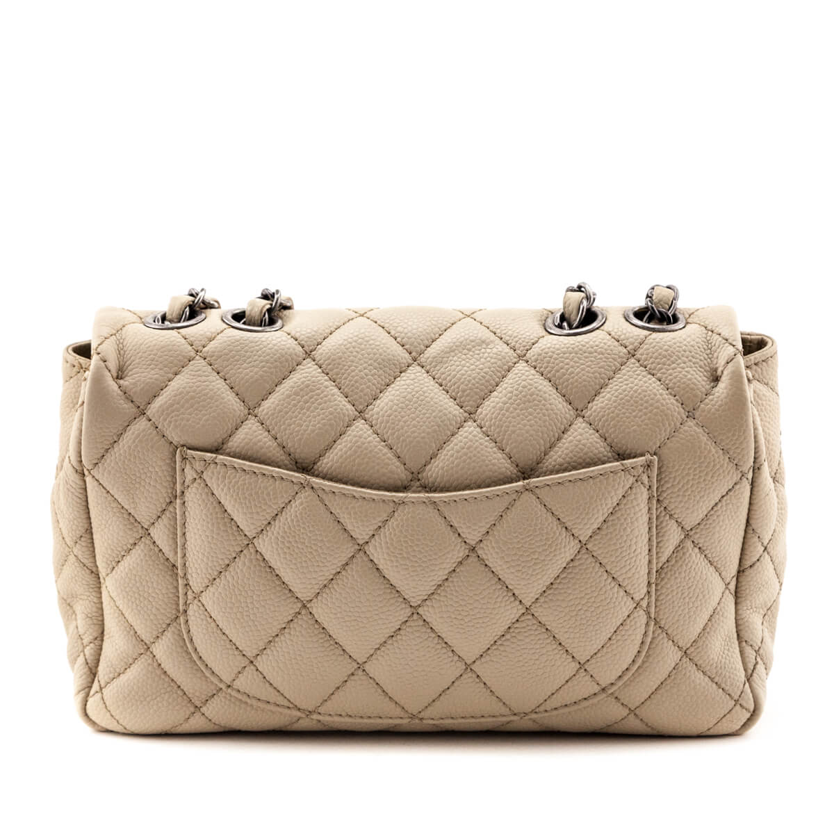 Chanel Beige Quilted Caviar Small Single Flap Bag - Consign Chanel CA –  Love that Bag etc - Preowned Designer Fashions
