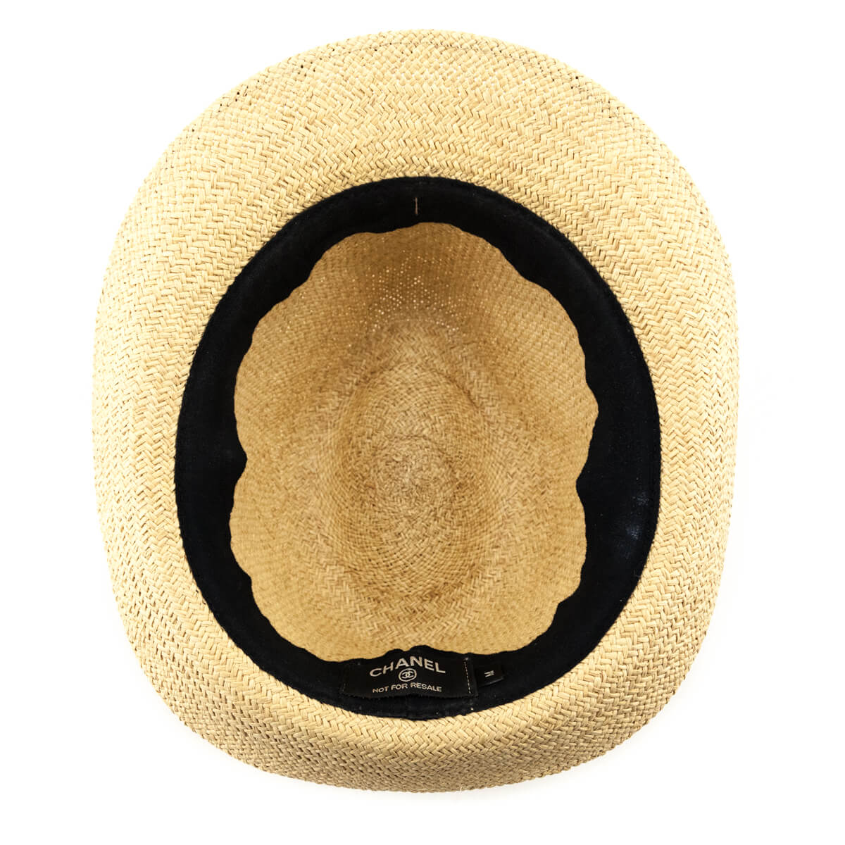 Chanel Beige Straw Fedora Hat Size M - Love that Bag etc - Preowned Authentic Designer Handbags & Preloved Fashions