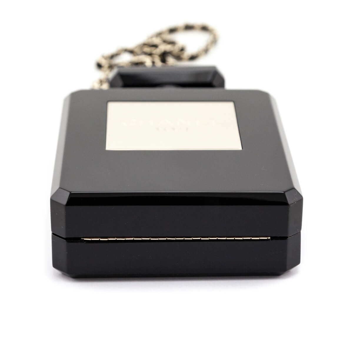 Pre-owned Chanel Minaudiere Perfume Clutch Black Acrylic Light Gold Ha –  Madison Avenue Couture