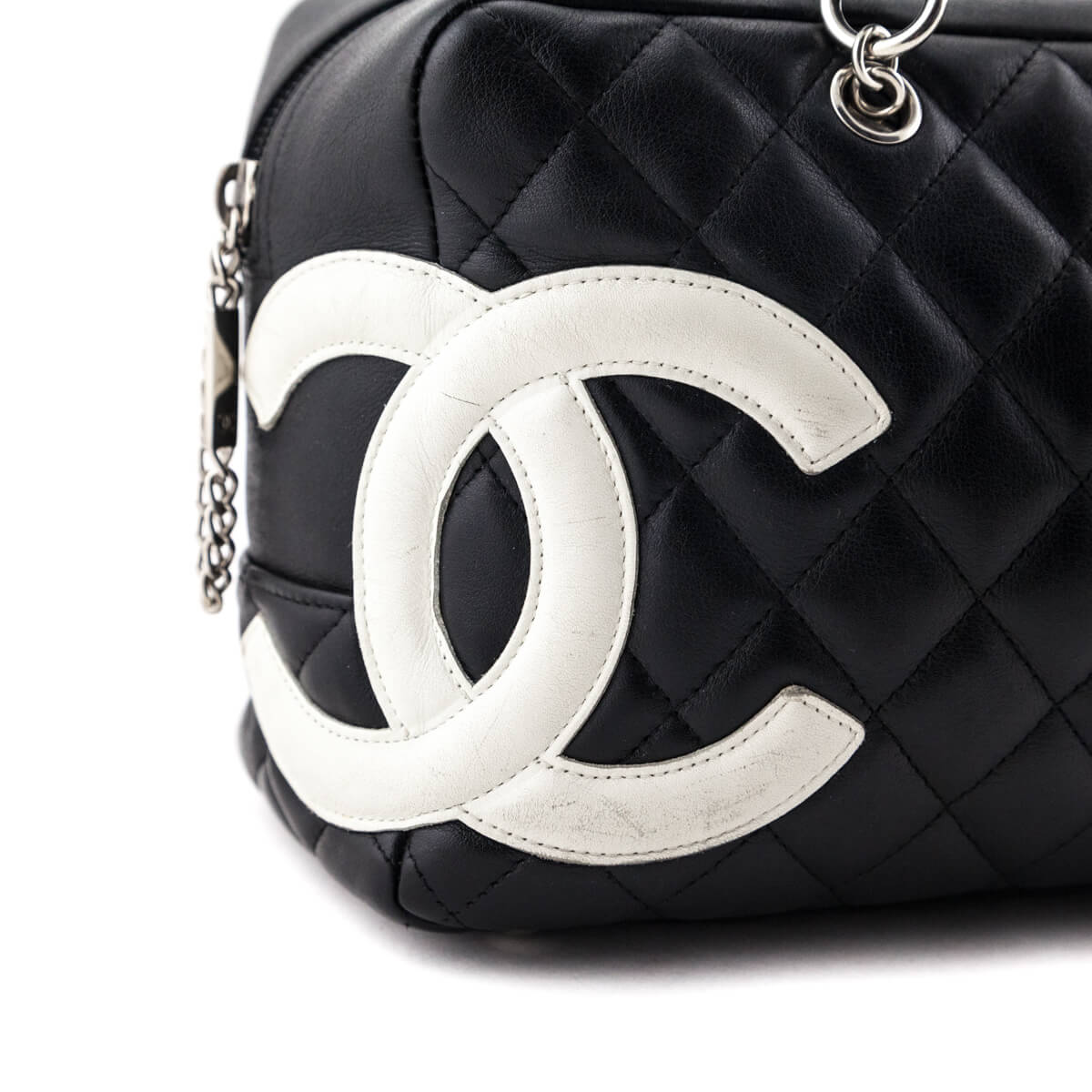 Sold at Auction: Chanel Black Quilted Lambskin Cambon Ligne Bowler Bag