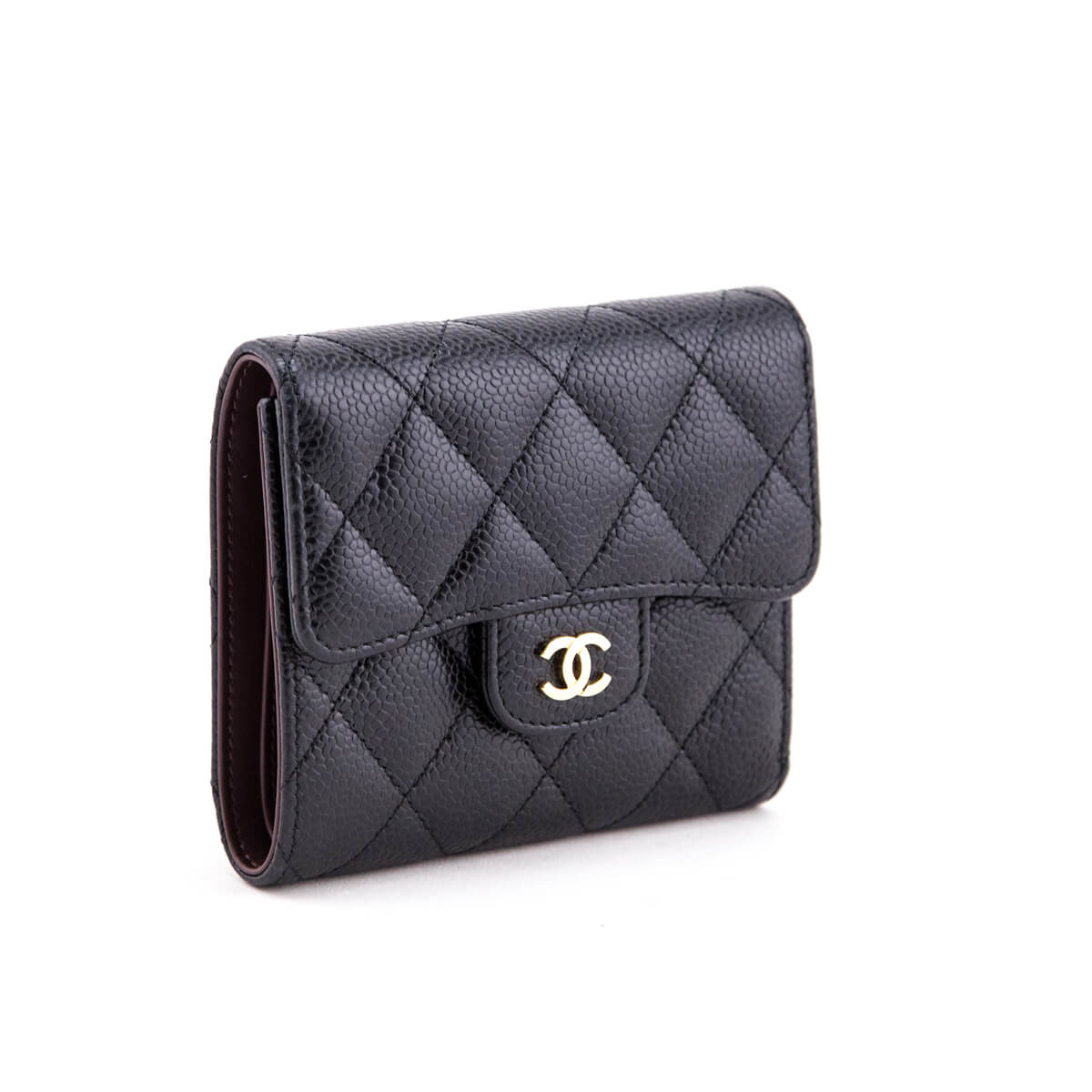 Chanel wallet black caviar Clearance