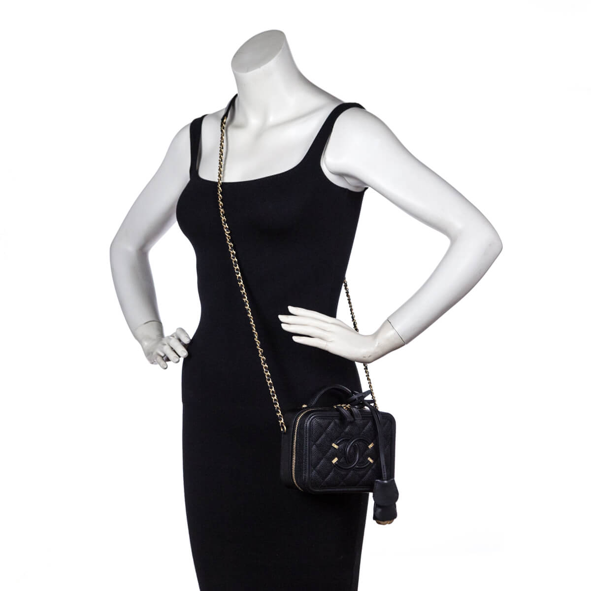 Vanity leather handbag Chanel Black in Leather - 34413176