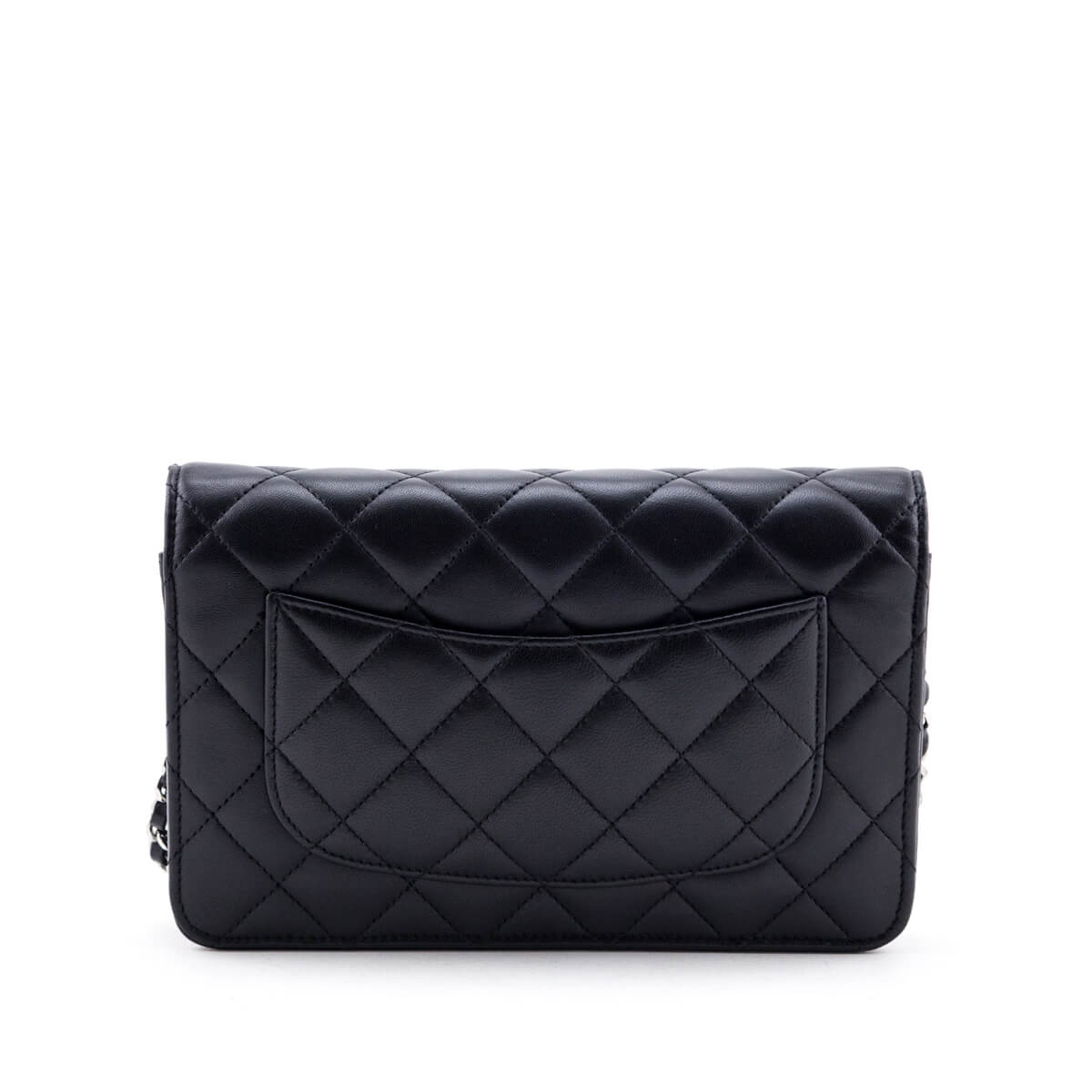 Chanel Black Quilted Lambskin Classic Wallet On Chain - Love that Bag etc - Preowned Authentic Designer Handbags & Preloved Fashions