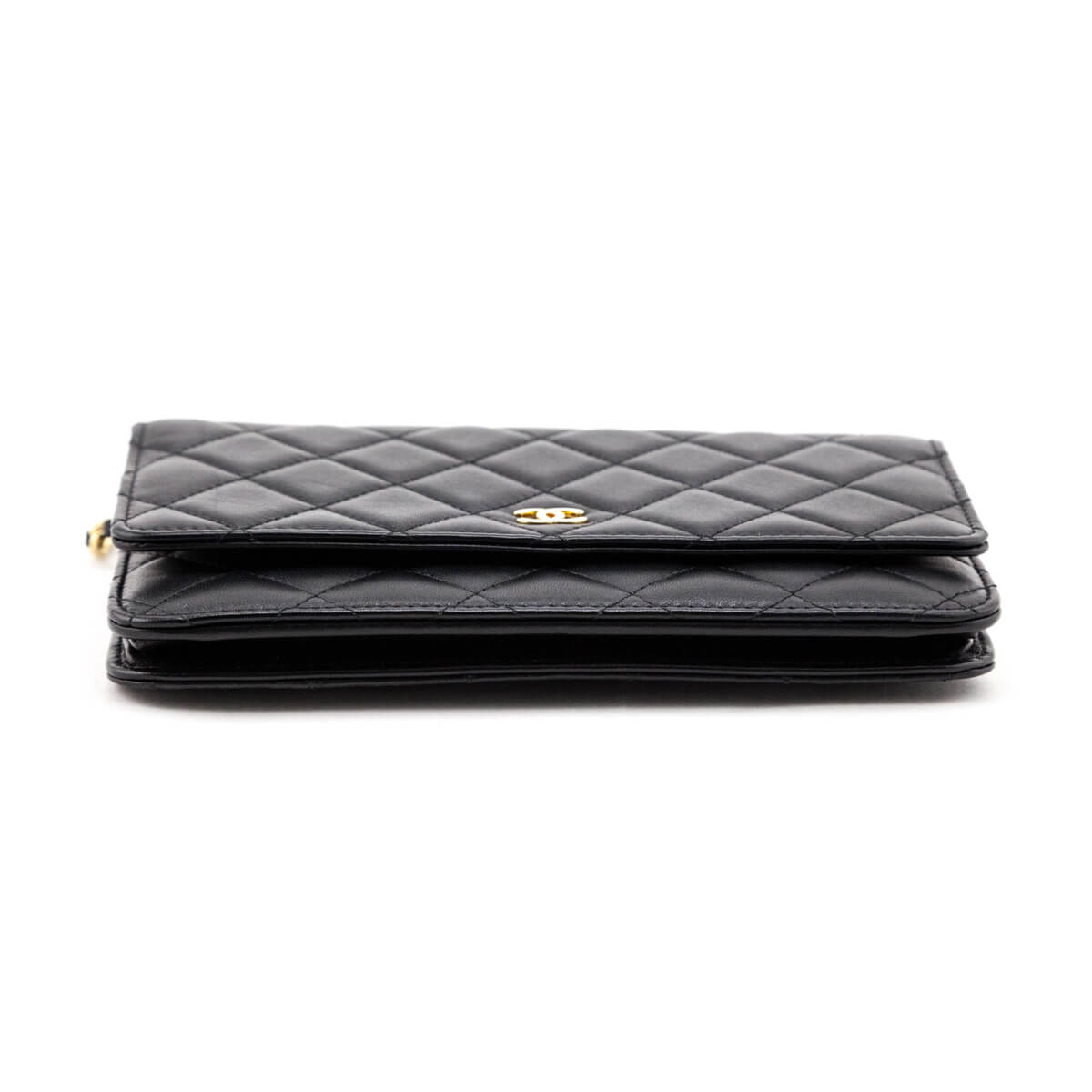 Chanel Black Quilted Lambskin Classic Wallet On Chain GHW - Chanel