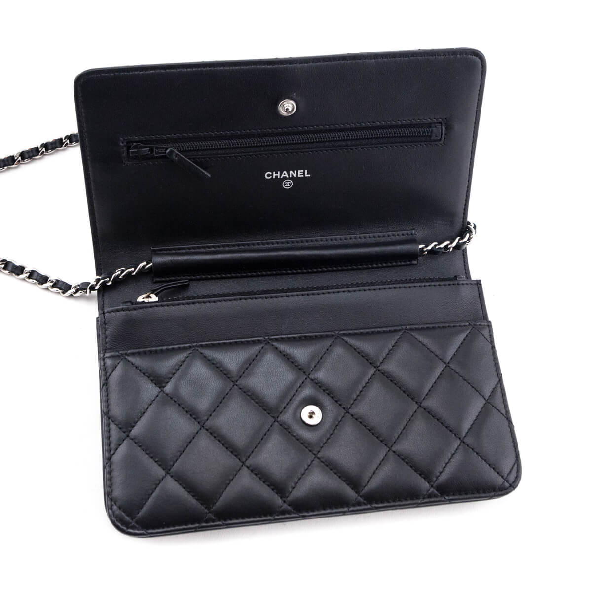 Chanel Classic Quilted Long Zip Wallet Black Lambskin – ＬＯＶＥＬＯＴＳＬＵＸＵＲＹ