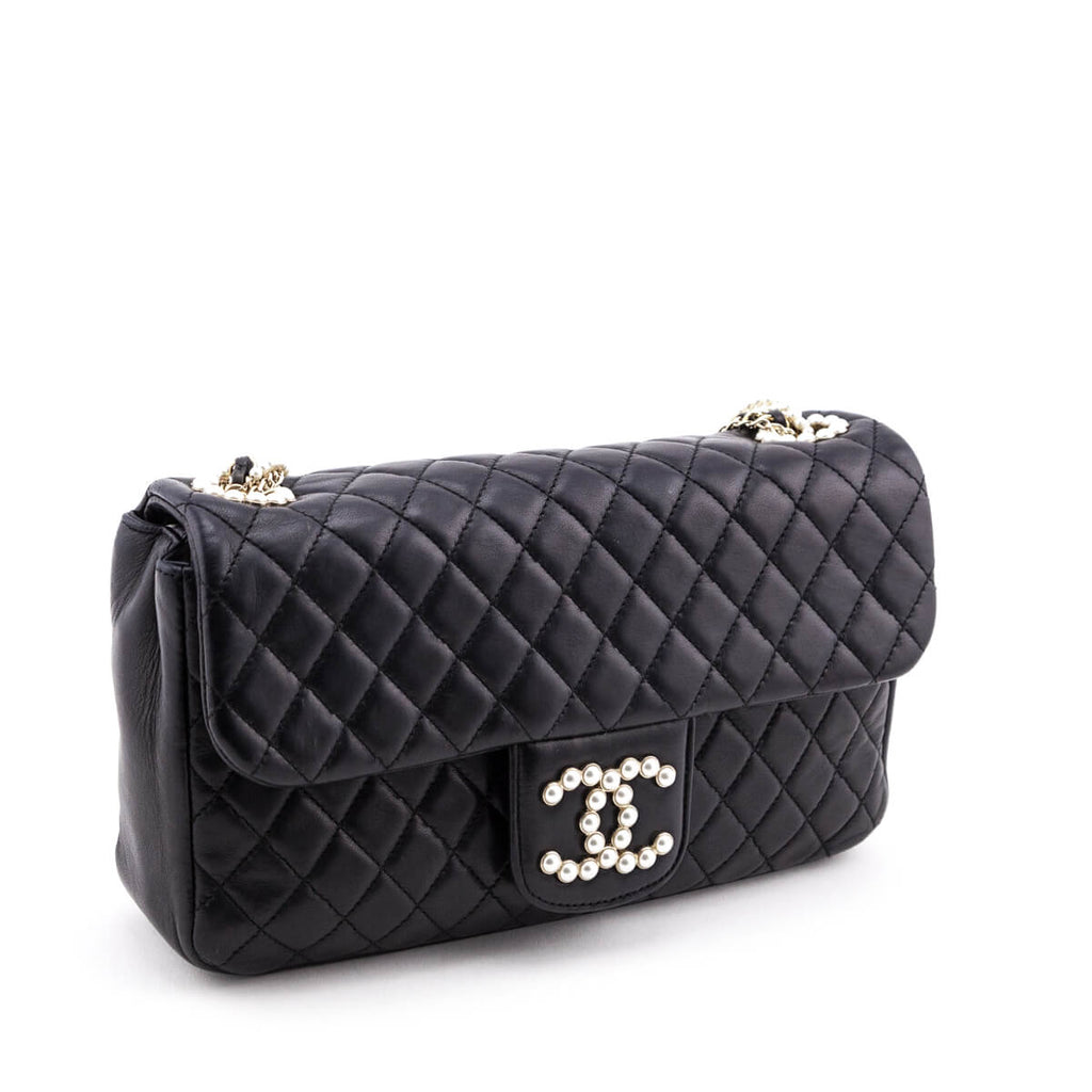 Chanel Limited Edition Westminster Pearl Chain Flap Bag Quilted Lambsk –  RELUXE1ST