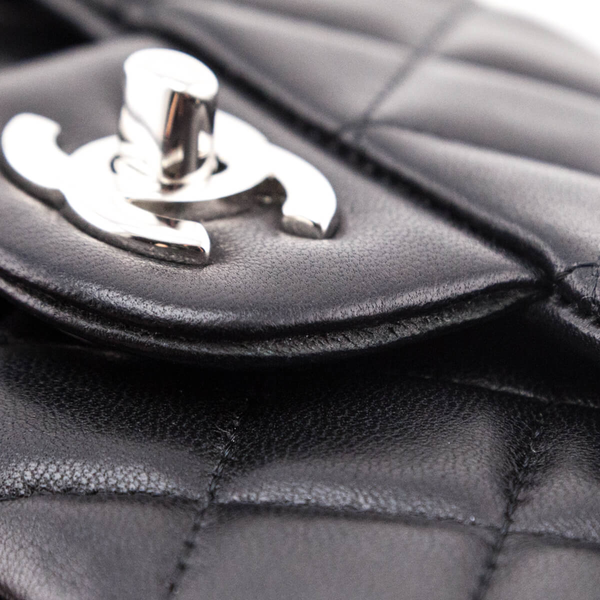 Chanel Black Quilted Lambskin Mini Classic Rectangle Flap Bag SHW - Love that Bag etc - Preowned Authentic Designer Handbags & Preloved Fashions