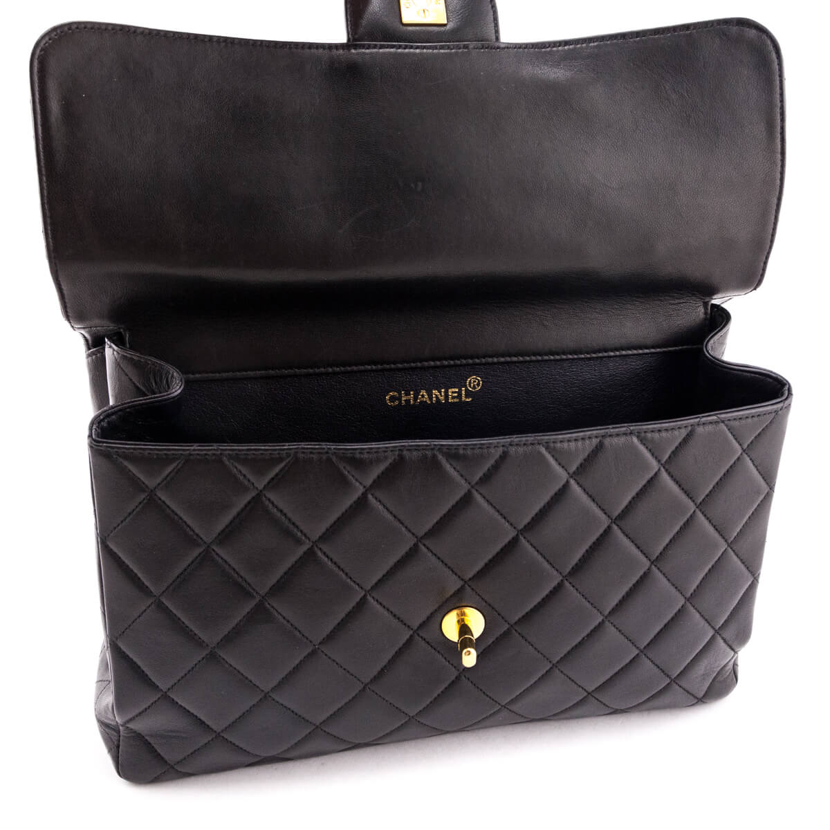 Chanel Black Quilted Lambskin Vintage Jumbo Double Sided Classic Flap –  Love that Bag etc - Preowned Designer Fashions