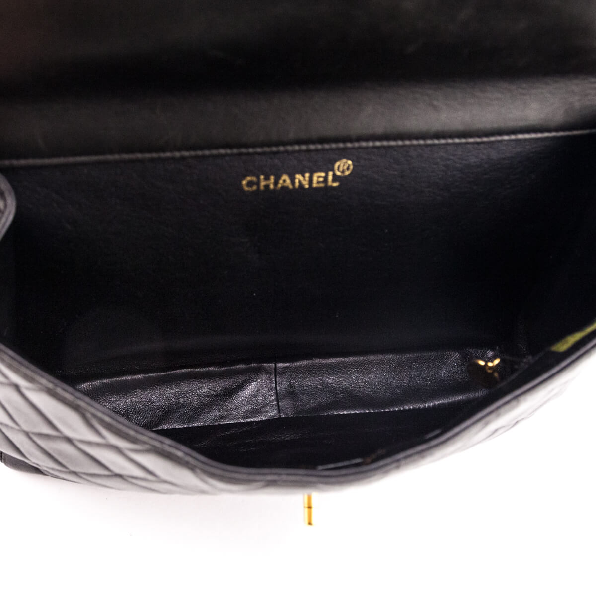 Authentic Chanel Black Quilted Caviar Leather Classic Jumbo Double Fla   Paris Station Shop