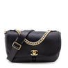 Chanel Black Stitched Calfskin Small Paris in Rome Messenger Bag - Love that Bag etc - Preowned Authentic Designer Handbags & Preloved Fashions