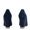 Chanel Blue Suede Block Heel Pumps Size US 7 | EU 37 - Love that Bag etc - Preowned Authentic Designer Handbags & Preloved Fashions