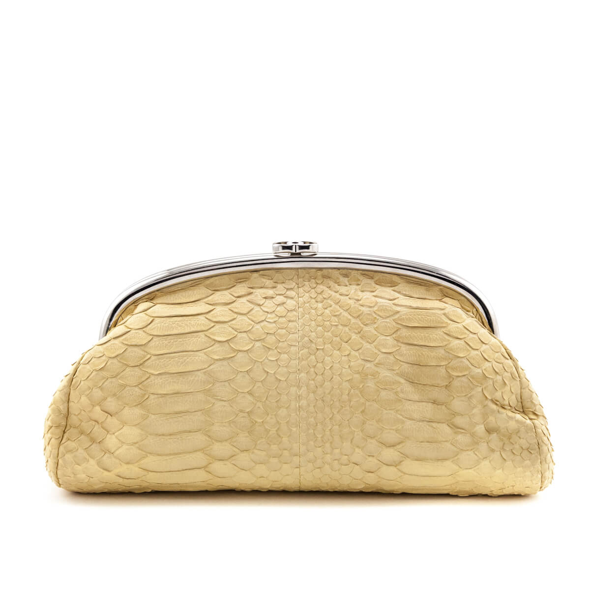 Chanel Natural Python Vintage Timeless Clutch - Preowned Chanel
