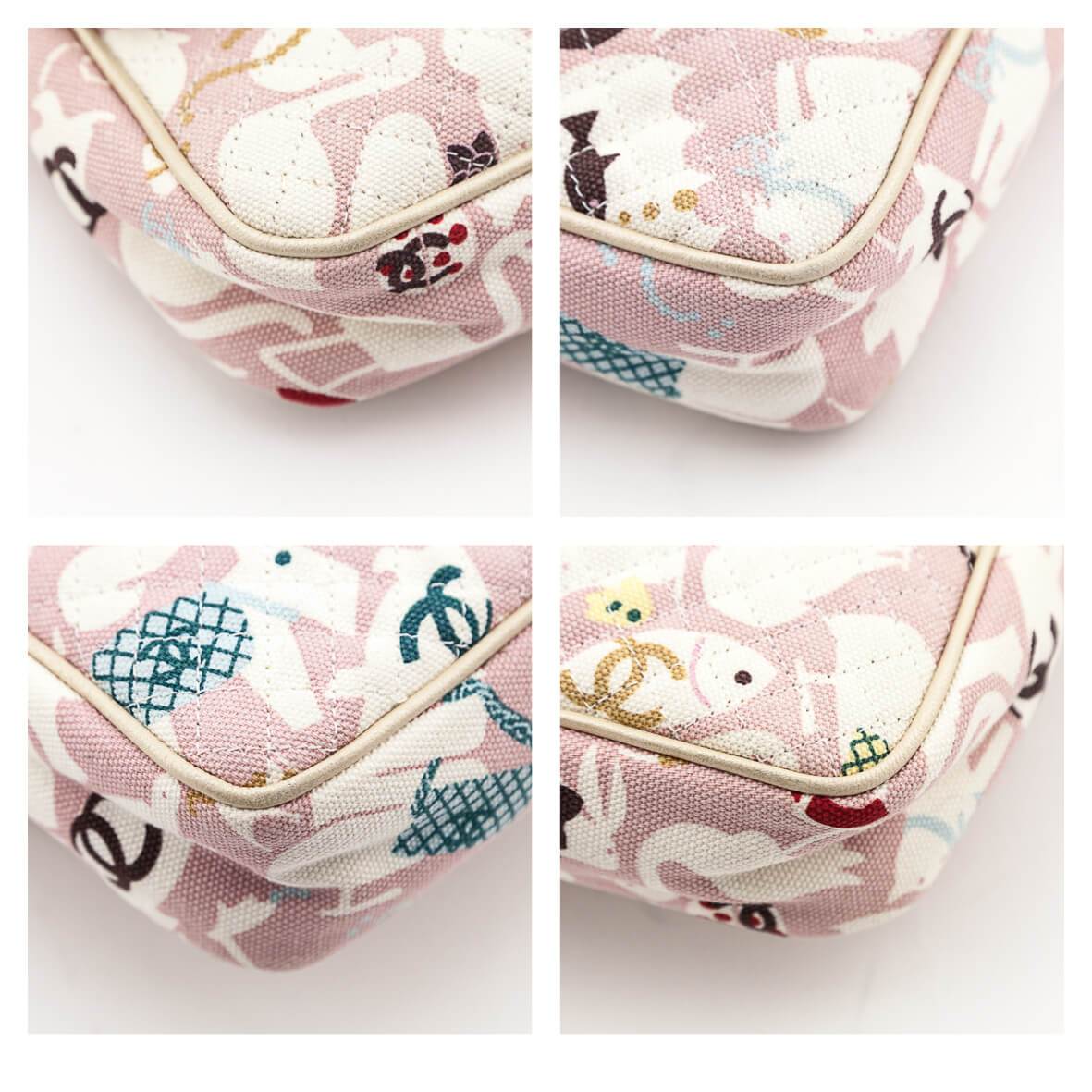 Chanel Terry Baby Animals Diaper Bag - Pink - CHA206476
