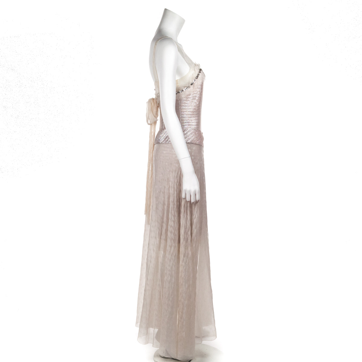CHANEL Dress one piece P71619K10290 Cashmere Pink Used Women size #36