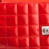 Chanel Red Quilted Patent Vintage Chocolate Bar Reissue Chain Bag - Love that Bag etc - Preowned Authentic Designer Handbags & Preloved Fashions