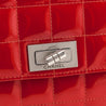 Chanel Red Quilted Patent Vintage Chocolate Bar Reissue Chain Bag - Love that Bag etc - Preowned Authentic Designer Handbags & Preloved Fashions