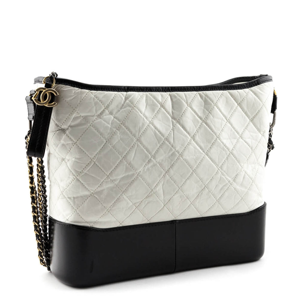 Chanel White Aged Calfskin Large Gabrielle Bag – Jadore Couture