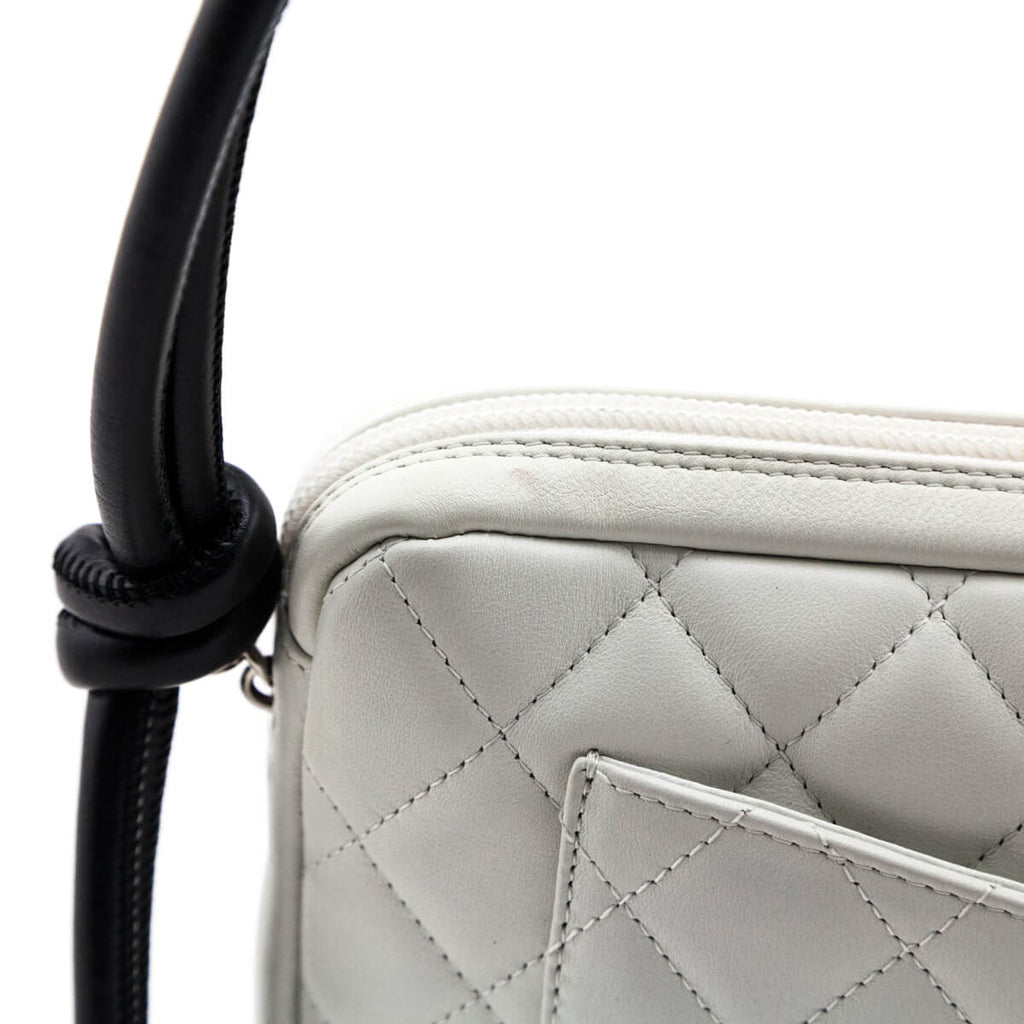 Chanel White Quilted Calfskin Cambon Ligne Pochette Q6BIGB3PWB002