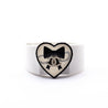 Chanel White & Black Valentine Heart Resin Cuff - Love that Bag etc - Preowned Authentic Designer Handbags & Preloved Fashions