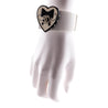Chanel White & Black Valentine Heart Resin Cuff - Love that Bag etc - Preowned Authentic Designer Handbags & Preloved Fashions