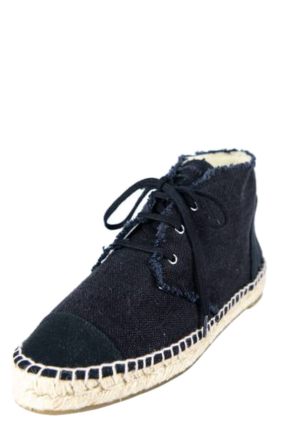 Chanel Black Canvas Espadrilles High Top Sneakers - Shop Chanel Online –  Love that Bag etc - Preowned Designer Fashions