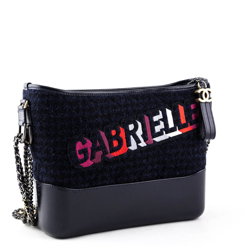 Gabrielle tweed handbag Chanel Navy in Tweed - 20036574