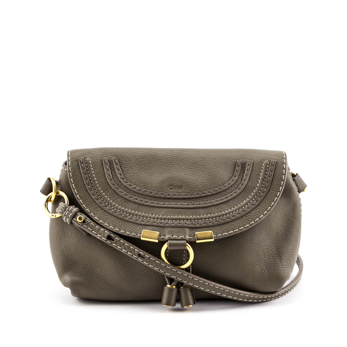 Chloé Marcie Pochette Crossbody Bag in Brown Leather — UFO No More