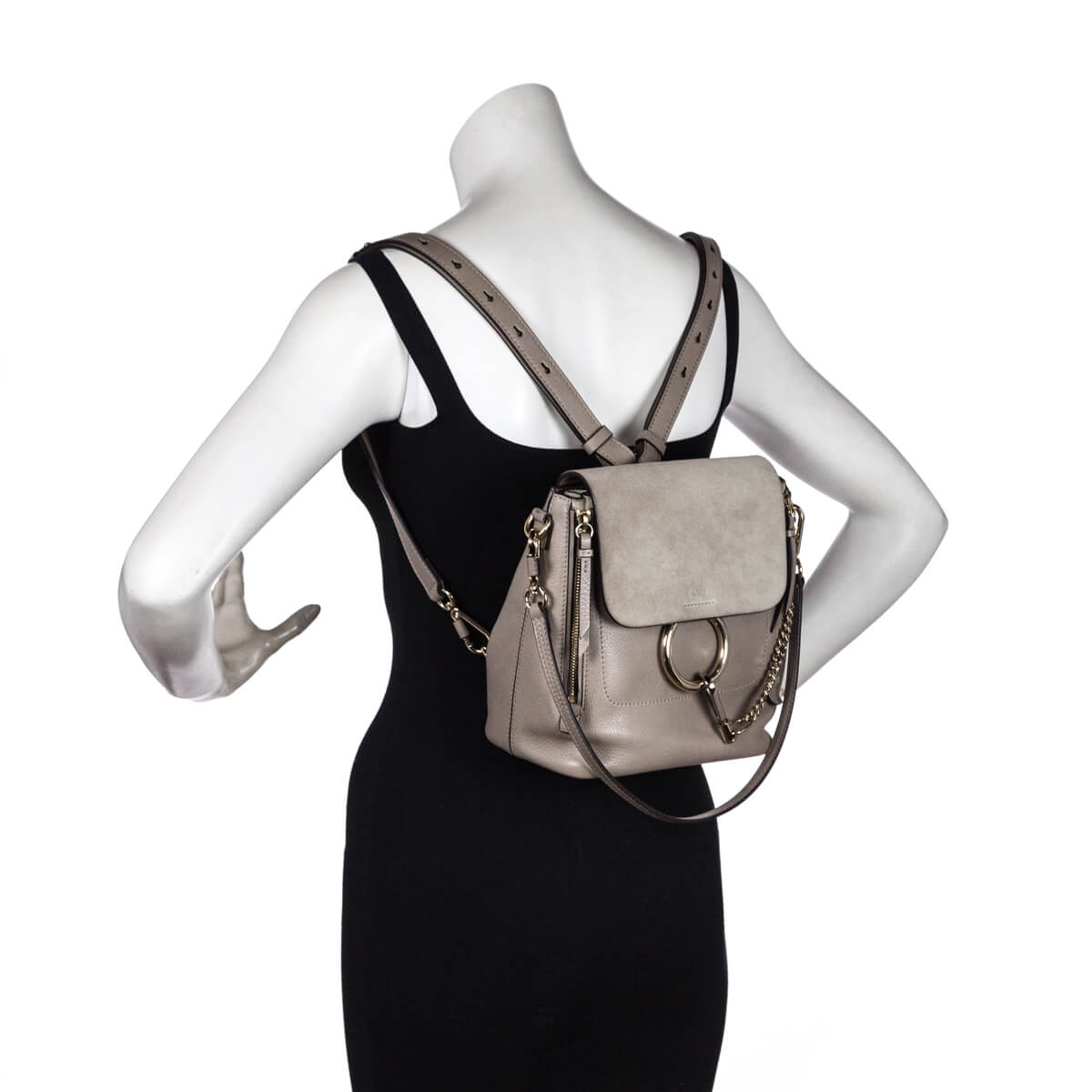 Faye Small Calfskin and Suede Shoulder Bag – Poshbag Boutique