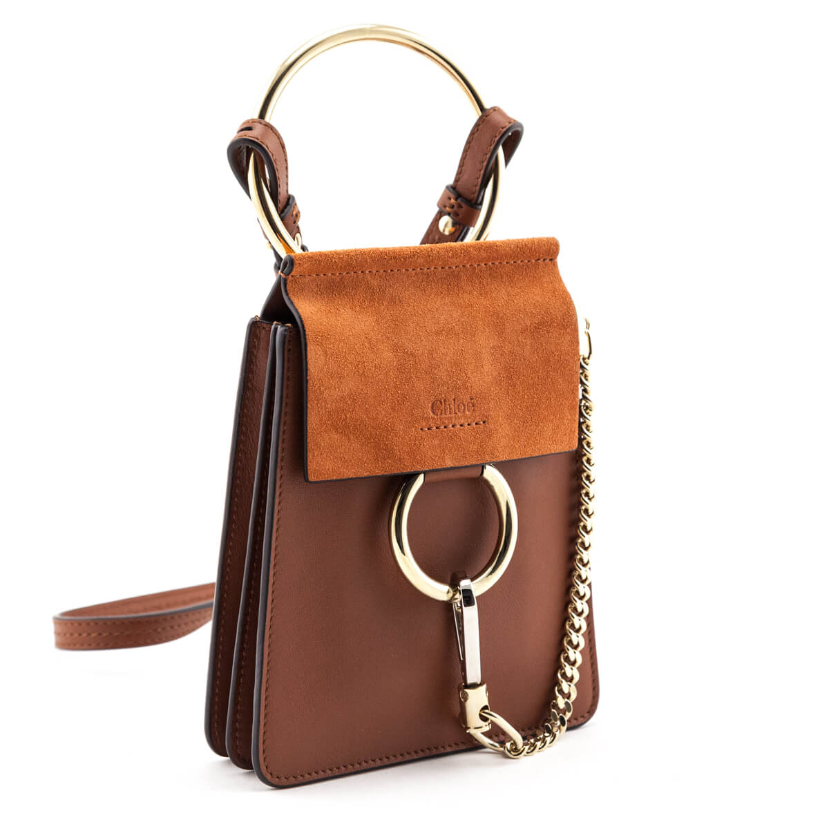 Chloé Chloe Faye Studded Bracelet Bag in Beige Suede ref.590577 - Joli  Closet
