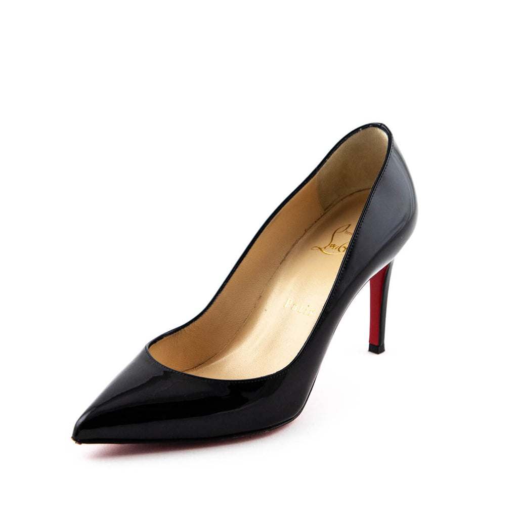 Christian Louboutin Black Patent Kate 85 Pumps Size US. 7.5 | EU 37.5