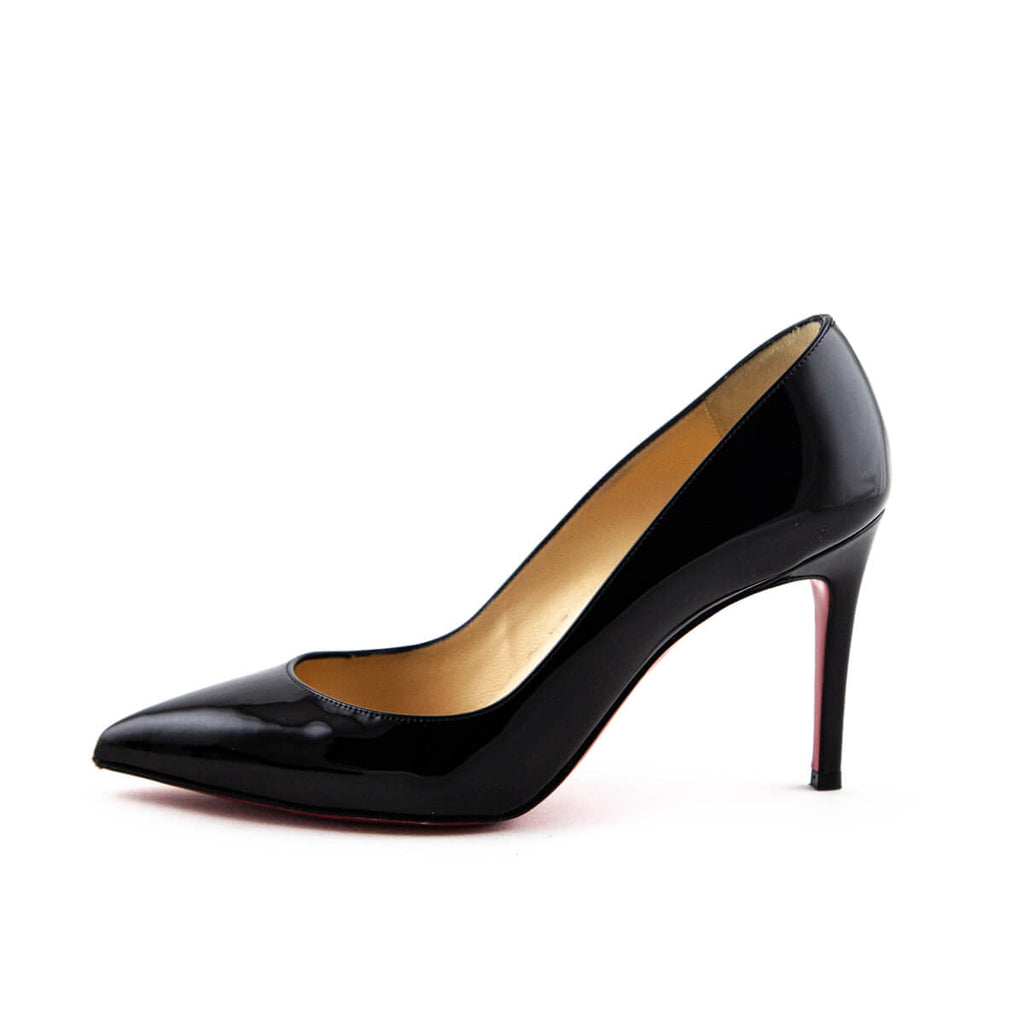 Christian Louboutin Black Patent Kate 85 Pumps Size US. 7.5 | EU 37.5