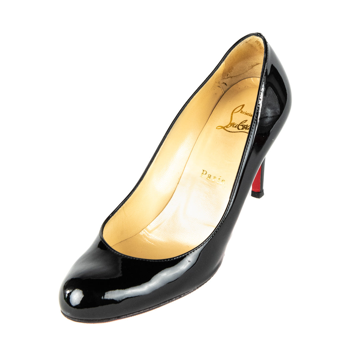 Patent leather heels Christian Louboutin Black size 39 EU in Patent leather  - 35278460