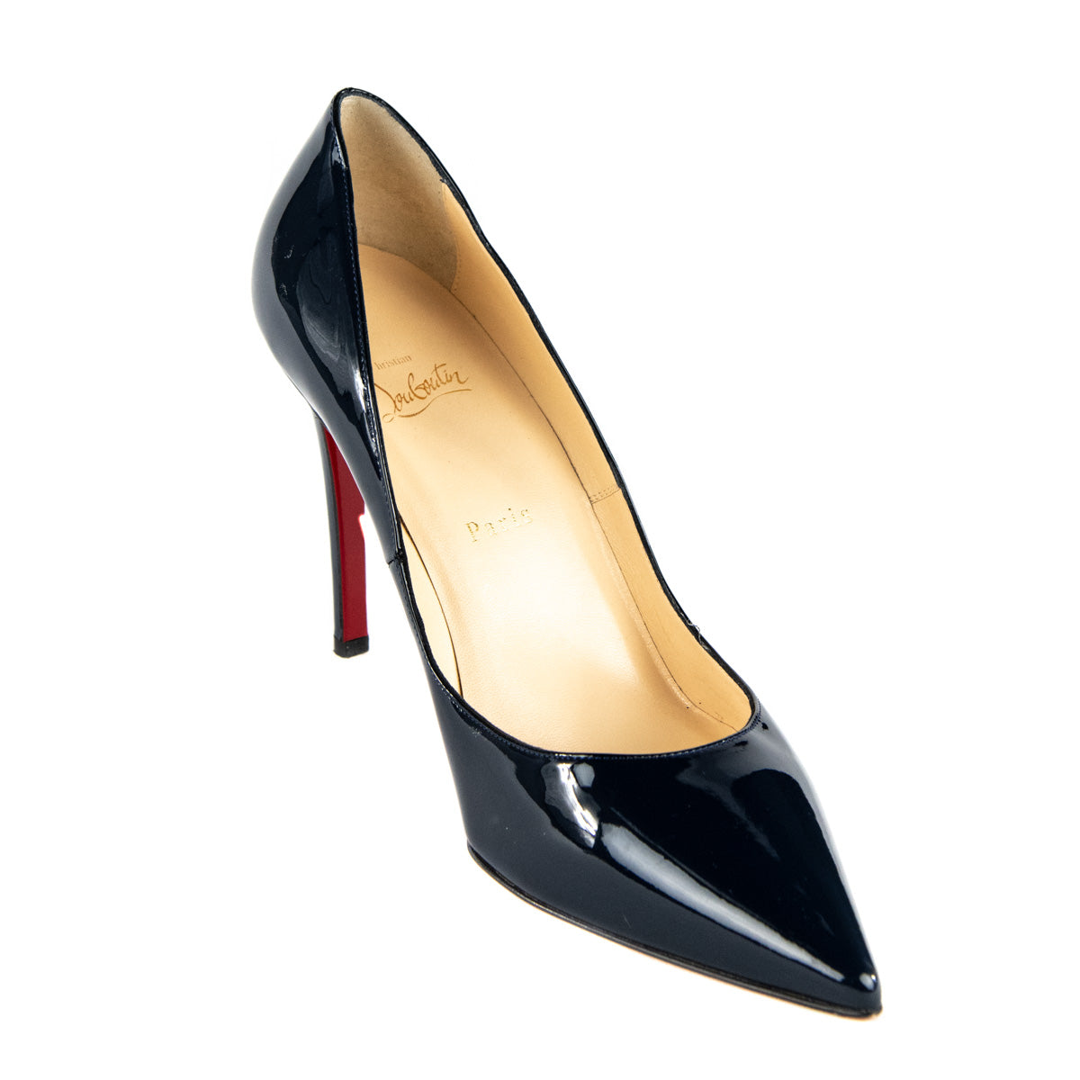 Christian Louboutin Navy Patent Leather So Kate Pumps