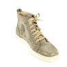 Christian Louboutin Taupe Suede Louis Crystal Embellished High Top Sneakers Size US 12 | EU 42 - Love that Bag etc - Preowned Authentic Designer Handbags & Preloved Fashions