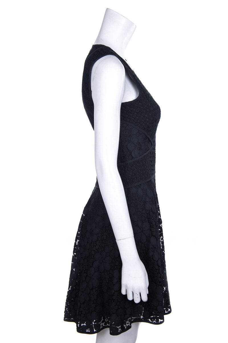 Diane von Furstenberg Black Lace Fiorenza Fit & Flare Dress Diane von Furstenberg Black Lace Fiorenza Fit & Flare Dress