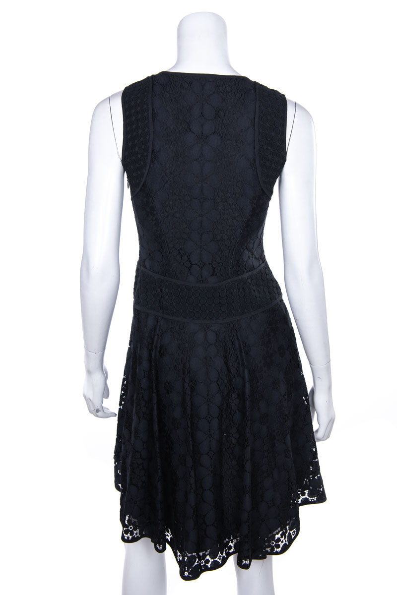 Diane von Furstenberg Black Lace Fiorenza Fit Flare Dress – Love