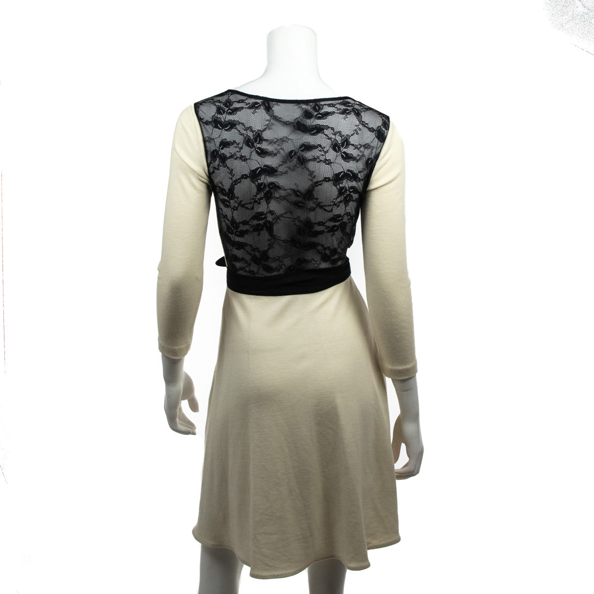 Diane von Furstenberg Ivory Wool Seductions LS Wrap Dress - DVF Canada Diane von Furstenberg Ivory Wool Seductions LS Wrap Dress - DVF Canada