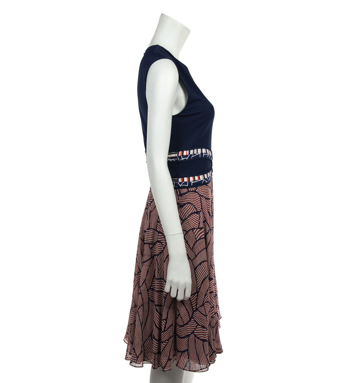Diane von Furstenberg Navy Rosalie Dress Size L | US 10 - Love that Bag etc - Preowned Authentic Designer Handbags & Preloved Fashions