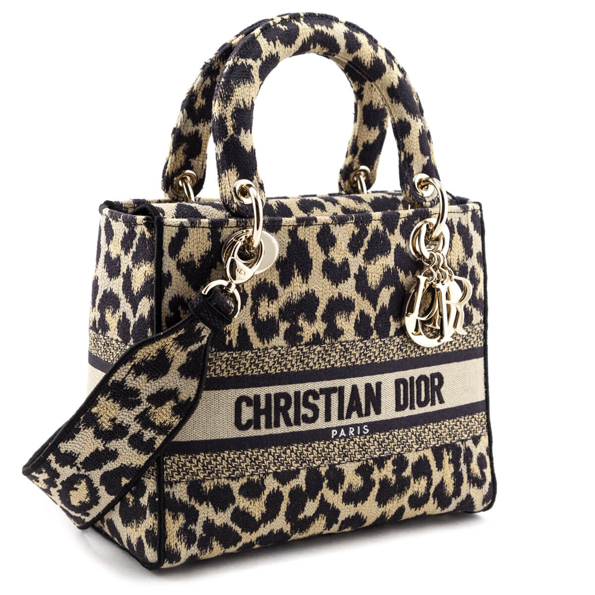 Christian Dior Dior SADDLE bag leopard embroidery Mizza large model new  luxury Black Cloth Cloth ref712943  Joli Closet