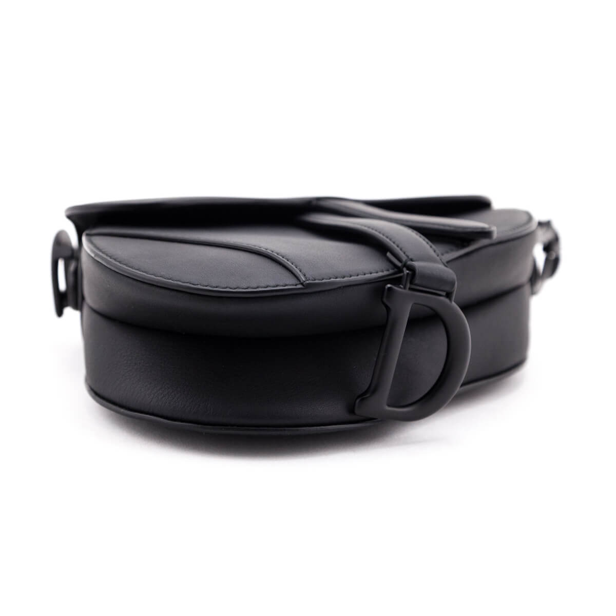 Dior Black Ultra Matte Calfskin Mini Saddle Bag - Love that Bag etc - Preowned Authentic Designer Handbags & Preloved Fashions