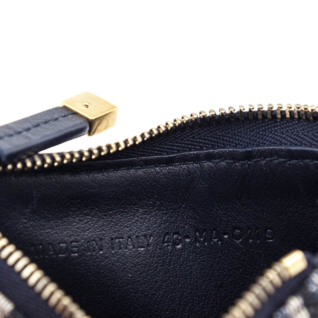 ♦️New Arrival♦️ Dior Slim Saddle Pouch-Blue Oblique Leather Type: Blue  Oblique Canvas Hardware: Gold Tone Condition: 9.5 Comes With:…