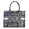 Dior Blue Toile de Jouy Reverse Embroidery Medium Book Tote - Love that Bag etc - Preowned Authentic Designer Handbags & Preloved Fashions