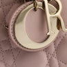 Dior Blush Pink Quilted Lambskin Cannage Lucky Badges Small Lady Dior Bag - Love that Bag etc - Preowned Authentic Designer Handbags & Preloved Fashions