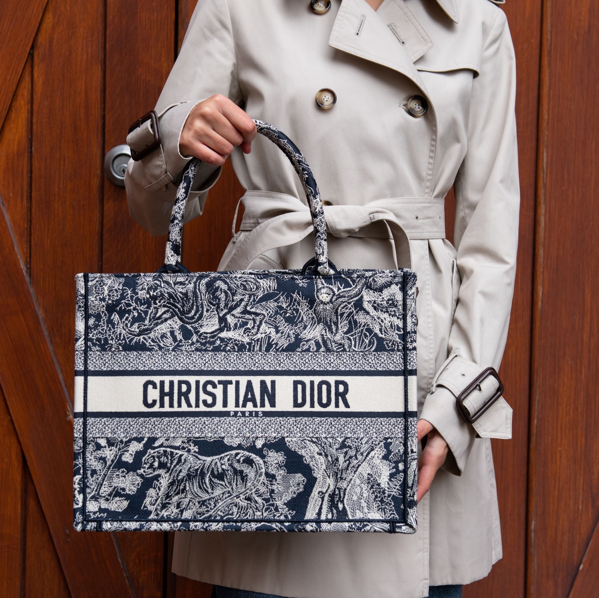 Christian Dior Book Tote Small Dior Book Tote, Navy