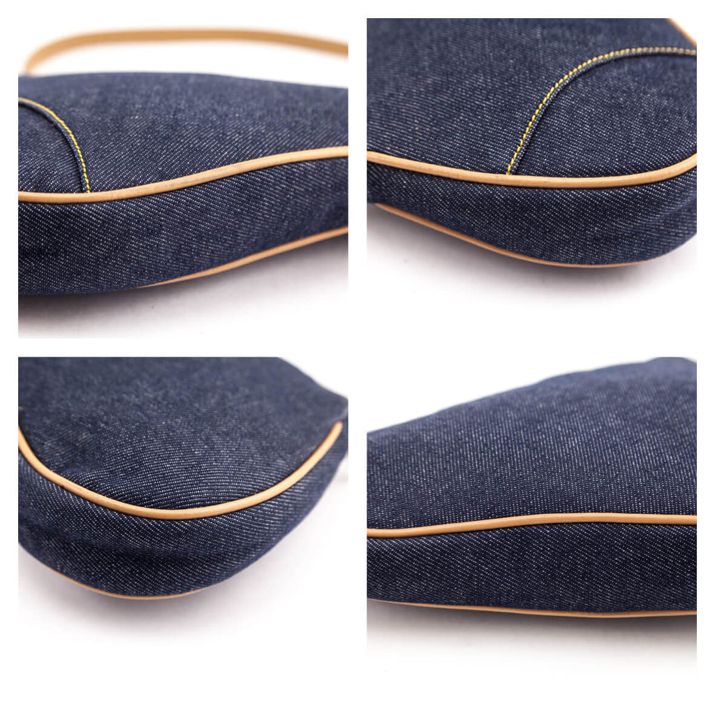 Dior Blue Mini Denim Saddle Pochette Cloth ref.783687 - Joli Closet