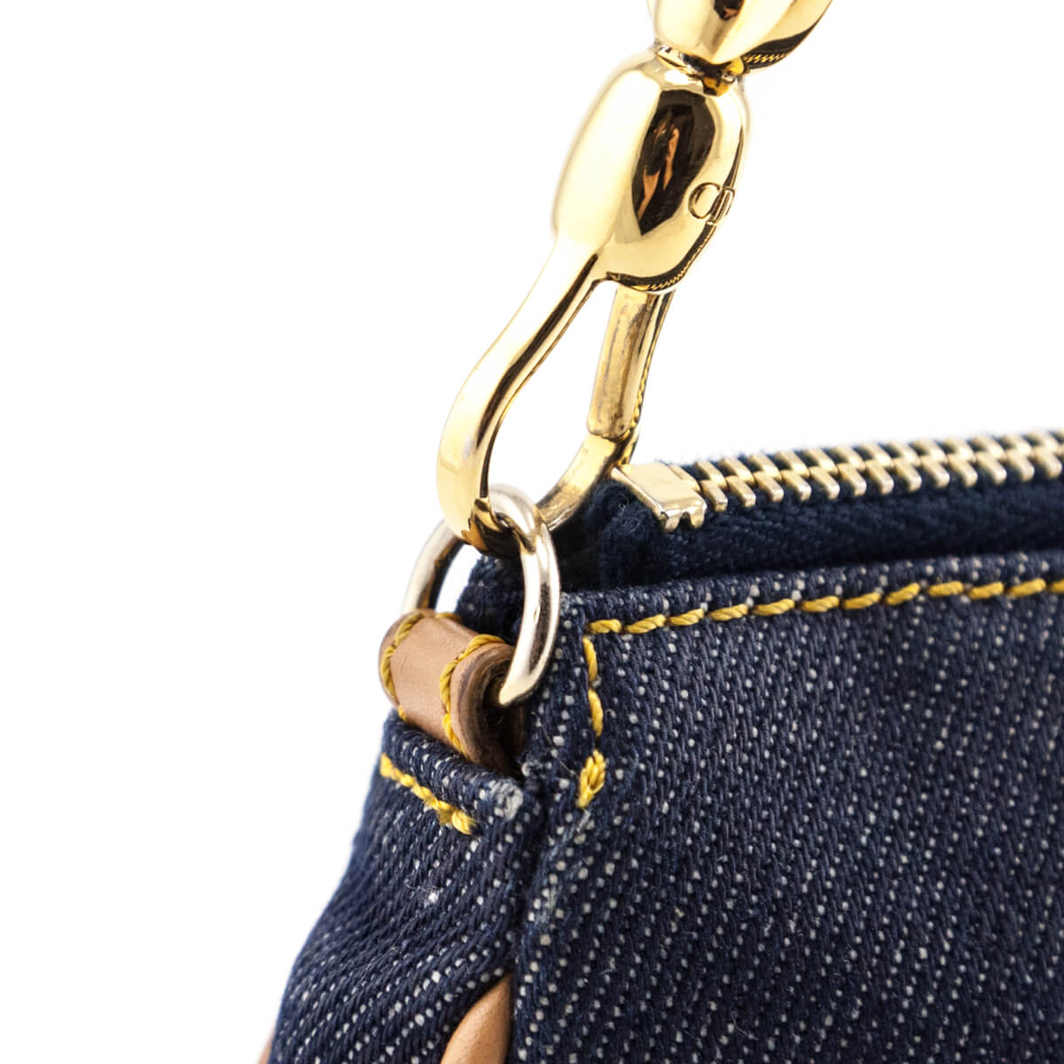 Dior Blue Mini Denim Saddle Pochette Cloth ref.783687 - Joli Closet