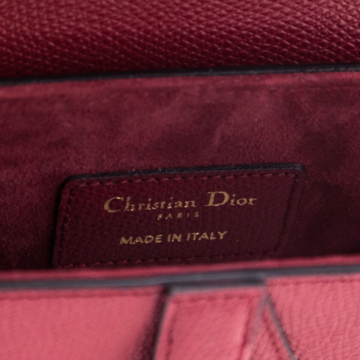 Dior Red Grained Calfskin Mini Saddle Bag - Love that Bag etc - Preowned Authentic Designer Handbags & Preloved Fashions