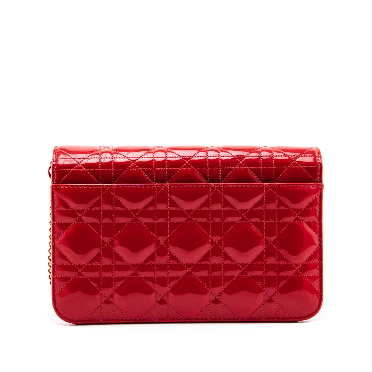 Dior Red Patent Cannage Miss Dior Promenade Pouch - Love that Bag etc - Preowned Authentic Designer Handbags & Preloved Fashions